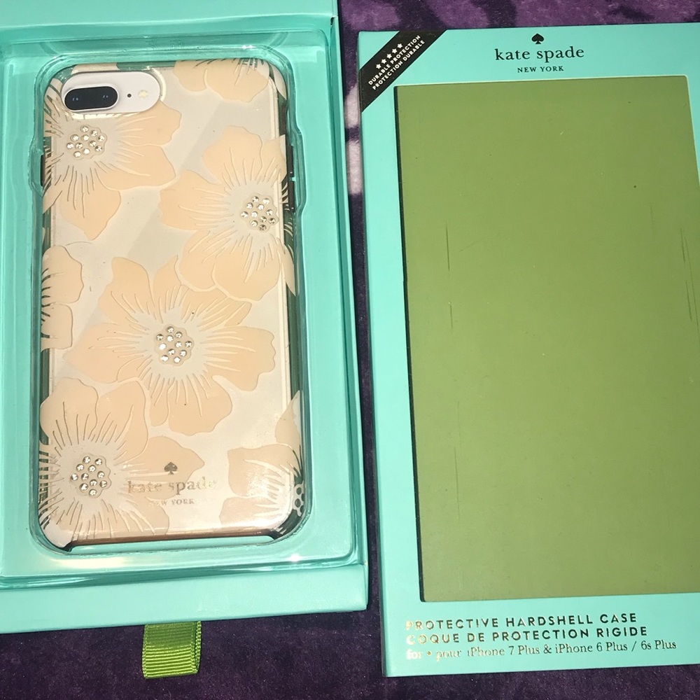 Kate spade clear flower phone case iPhone 7 Plus